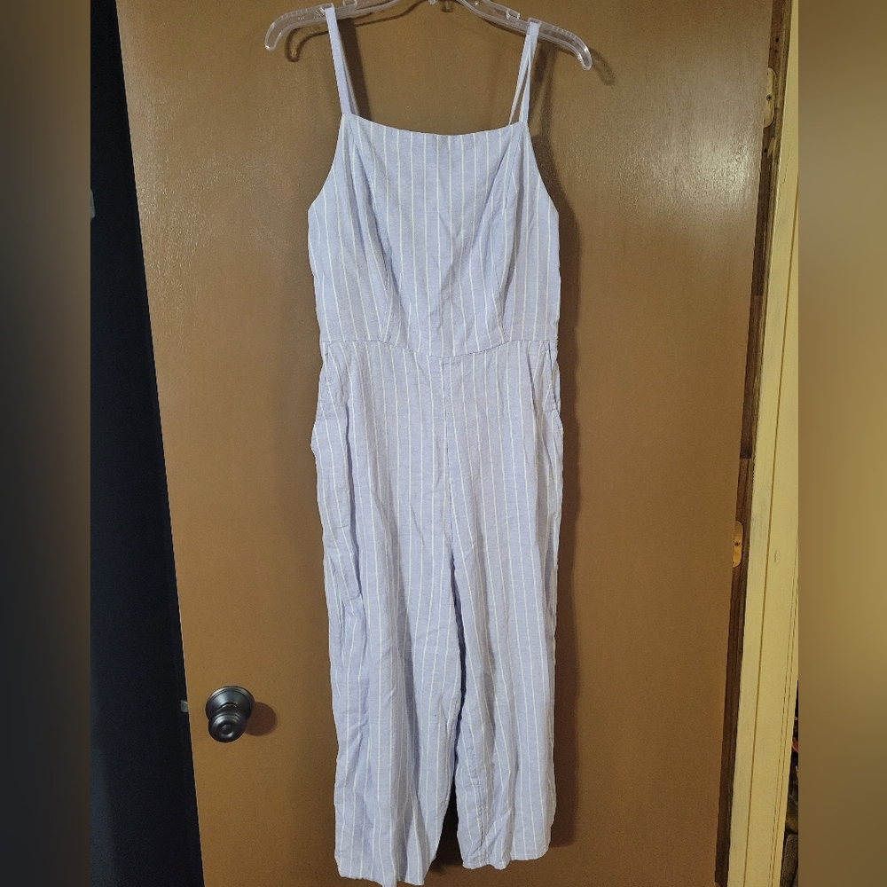 Old Navy Striped Jumpsuit Medium